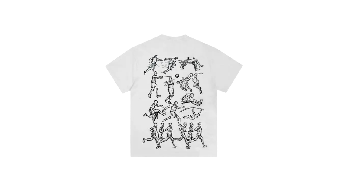 Corteiz Track And Field Tee White