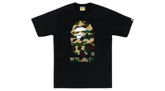 BAPE Camo Big Ape Head Tee Black Green Camo