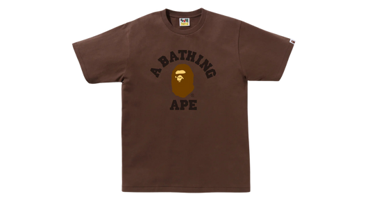 BAPE College Tee Brown