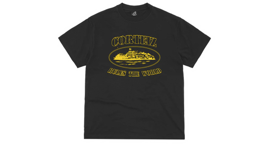 Corteiz OG Alcatraz Tee Black/Yellow