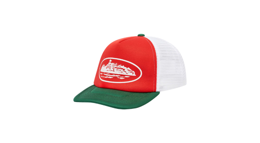Corteiz Alcatraz Trucker Red/Green Cap