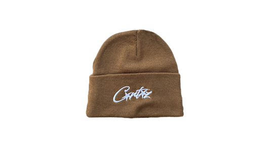 Corteiz Allstarz Folded Beanie Brown