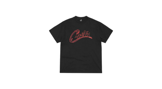 Corteiz Dragon Allstarz Black Red Tee