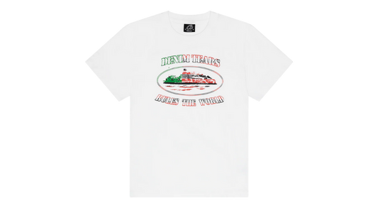 Corteiz x Denim Tears 'Cortears' OG Alcatraz Tee White