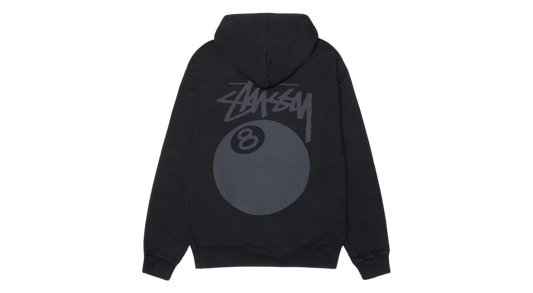 Stussy 8 Ball Pigment Dyed Hoodie Black