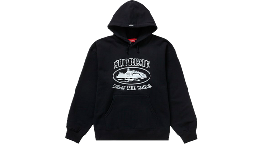 Supreme x Corteiz Rules The World Hoodie Black