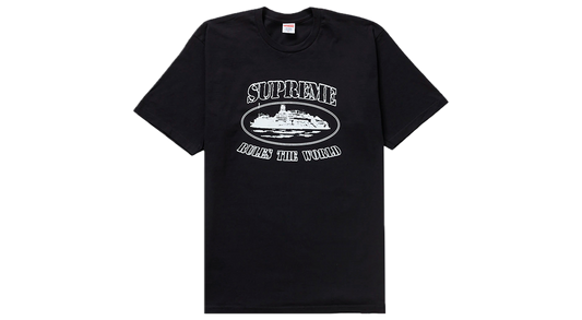 Supreme x Corteiz Rules The World Tee Black