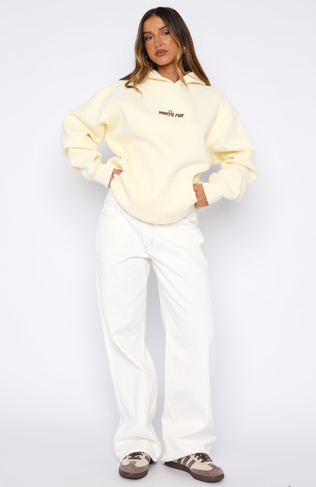 Bubbles & Foxy Friends Oversized Hoodie Pudding