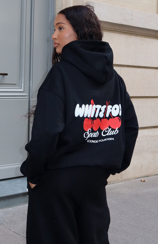 Club 14 Cassie Boxy Hoodie Black